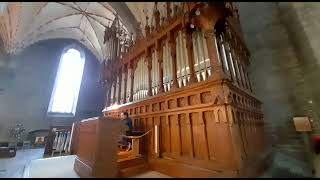 Organ improvisation at Vadstena abbey church Sweden [upl. by Ellenrahs]