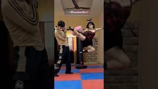 Learn flying side kick 🎀 tutorial kicks memes mma defence bff taekwondo mma [upl. by Stanley]