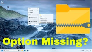 Compressed Zipped Folder Is Missing From Send to Menu in Windows 1110 Solution [upl. by Matlick204]