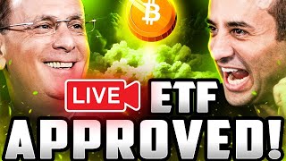 LIVE THE BITCOIN SPOT ETF WAS JUST APPROVED [upl. by Elletsirhc]