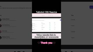 responsive table tailwindcss reactjs shorts responsive table [upl. by Kus491]