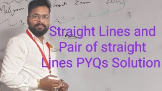 IIT JEE mains PYQs Straight Lines 2023 By Shashikant Sir [upl. by Moritz]