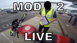 MOD 2 2019  UK Motorbike Test  Live Footage with Commentary 27 [upl. by Eilesor959]