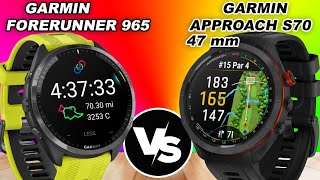 Garmin Approach S70 47 mm vs Garmin Forerunner 965 [upl. by Onailimixam]