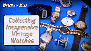 Collecting Cheap Vintage Watches 👁👁 amp Wacky Wristwatch Flea Market Finds [upl. by Leonsis]