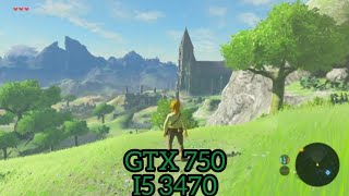 Zelda breath of the wild cemu GTX 750 e i5 3470 [upl. by Ecal]