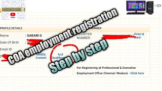 COA certificate employment registration in Tamil [upl. by Notnek]