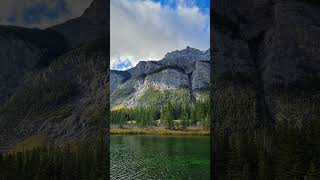 🍁 Cascade Ponds amp Mountain in the Fall  Banff National Park  Alberta Canada banff fall canada [upl. by Addi]