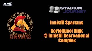 🏒 Stadium Journey  Innisfil Spartans  Cortellucci Rink  Innisfil Recreational Complex [upl. by Ecirahc]