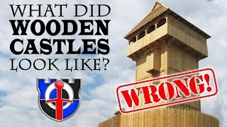 What did wooden castles look like and how were they built [upl. by Rehpotsrihc]