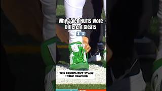 Why Jalen Hurts Wore Mismatch Cleats 😂 football ll [upl. by Noit]