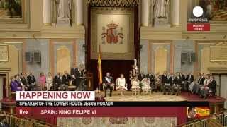 Ceremonias de proclamación de Felipe VI como rey de España  2ª parte [upl. by Minne882]