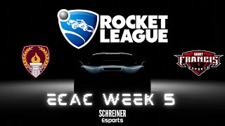 ECAC Week 5 Rocket League Schreiner Vs Saint Francis University [upl. by Tenney565]