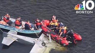 1 believed dead when small plane crashes in Merrimack River [upl. by Aihtenak838]