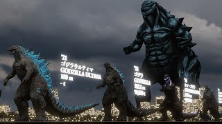 EVOLUTION of GODZILLA Size Comparison [upl. by Osborne]