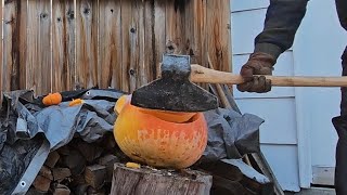 Cleaving Jackolanterns in half [upl. by Edison]