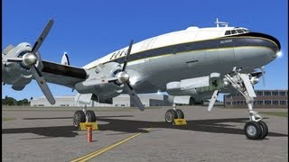 Just Flight Constellation Pro  Details Gameplay  FSX PC HD [upl. by Eenobe]