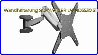 BEWERTUNG 2024 Wandhalterung SCHWAIGER LWHD5530 511 WESENTLICHE Einzelheiten [upl. by Solakcin]