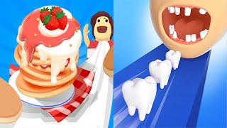 Pancake Run VS Smile Rush  All Levels SpeedRun Gameplay Android iOS Ep 2 [upl. by Dona]