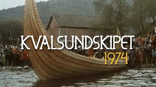 Kvalsundskipet 1974 Ut av saganatta  på vei til museum [upl. by Ayahsey583]