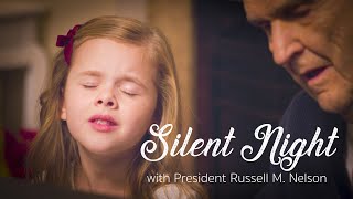 Silent Night  Claire Crosby with Russell M Nelson President of the Church of Jesus Christ [upl. by Slifka]