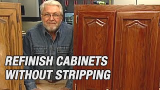 Refinish Kitchen Cabinets Without Stripping [upl. by Boony]