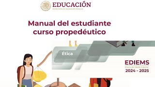 Manual del curso propedéutico EDIEMS ÉTICA COMPLETO 20242025 [upl. by Questa]