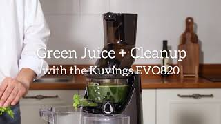 Kuvings Whole Slow Juicer EVO820 Celery Juice  Cleanup [upl. by Alurta]