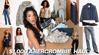 1000 Abercrombie Clothing Haul  Fall 2024 try on [upl. by Astrid]