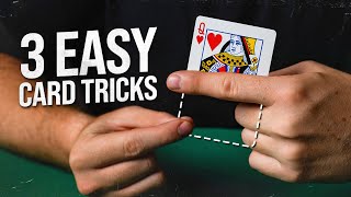 3 EASY Card Tricks YOU Can LEARN In 5 MINUTES [upl. by Lonier593]