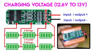 3S 20A Liion Lithium Battery 18650 Charger PCB BMS Protection Board  6s 18650 Battery Pack 126V [upl. by Nalniuq]