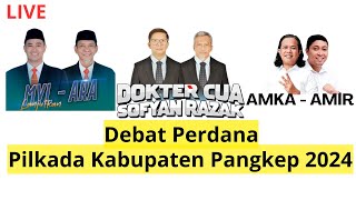 LIVE  Debat Perdana Pilkada Pangkep 2024 [upl. by Jemimah458]