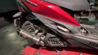 Yamaha Force155 Smax155改裝吉村 Yoshimura R77s鈦合金排氣管 [upl. by Goines]