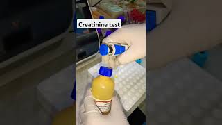 creatinine testlaboratory creatinine kidney youtubeshorts shorts short viral song lyrics [upl. by Pauletta453]