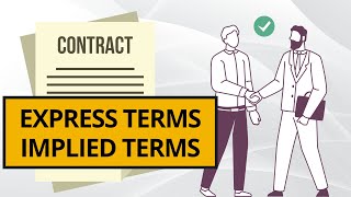 Express and Implied Terms  Express vs Implied Terms in Contract Law [upl. by Llerruj994]