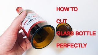 How to Cut Glass Bottles Perfectly at Home [upl. by Rodavlas]