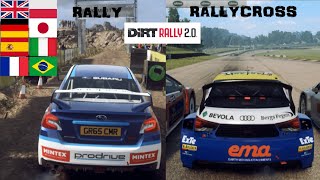 Dirt Rally 20  All Eight Different Languages CoDriverSpotter  Rally amp RallyCross [upl. by Droffilc]