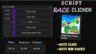 new Op Script For Race clicker [upl. by Htebzile]