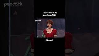 Taylor Swift as Annie is the crossover I didn’t know I needed TaylorSwift Annie SNL Shorts [upl. by Leeke]