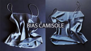 How to make a bias camisole with a baby hem neckline [upl. by Ahsirt]