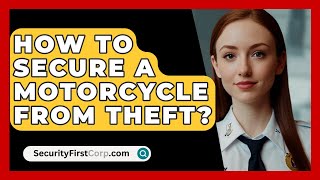 How To Secure A Motorcycle From Theft  SecurityFirstCorpcom [upl. by Ymorej]