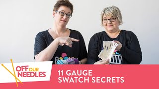 11 Gauge Swatch Secrets PLUS How to Swatch in the Round  Off Our Needles S3E1 [upl. by Drofxer]