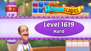 Homescapes Level 1619 Hard  No Boosters  Playrix [upl. by Lauree656]