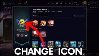 How to Change Profile Icon in League of Legends  Account Icon in LOL [upl. by Eimarej957]