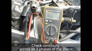 How to test a motorcycle stator [upl. by Wetzell]