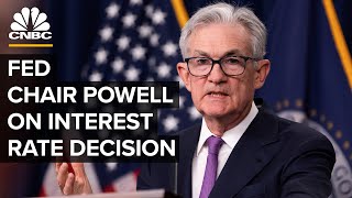 Federal Reserve Chair Jerome Powell speaks after Fed holds interest rates steady — 110123 [upl. by Sybila716]