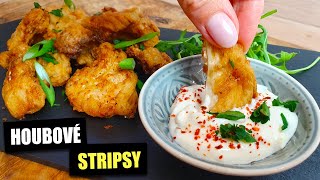 Smažené houbové stripsy  hlíva citronová recept [upl. by Socher944]