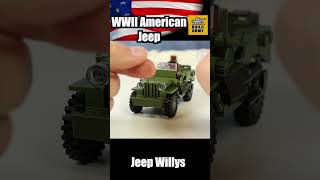 Lego ww2 Jeep Willys from Buildarmy shorts ww2 [upl. by Htabazile]