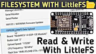 LittleFS Data Upload Plugin Simplifying Data Transfer on NodeMCU  TFK [upl. by Lynda679]