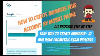 Mumaris Plus Registration  Step by Step Full Process  How to create mumaris Plus account for SCFHS [upl. by Galloway]